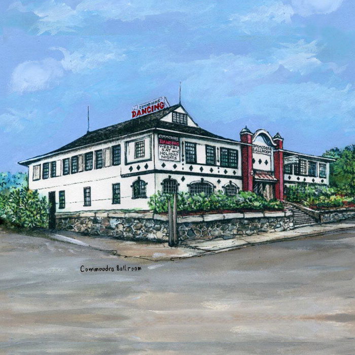 Commodore Ballroom - painting by Janet Lambert Moore