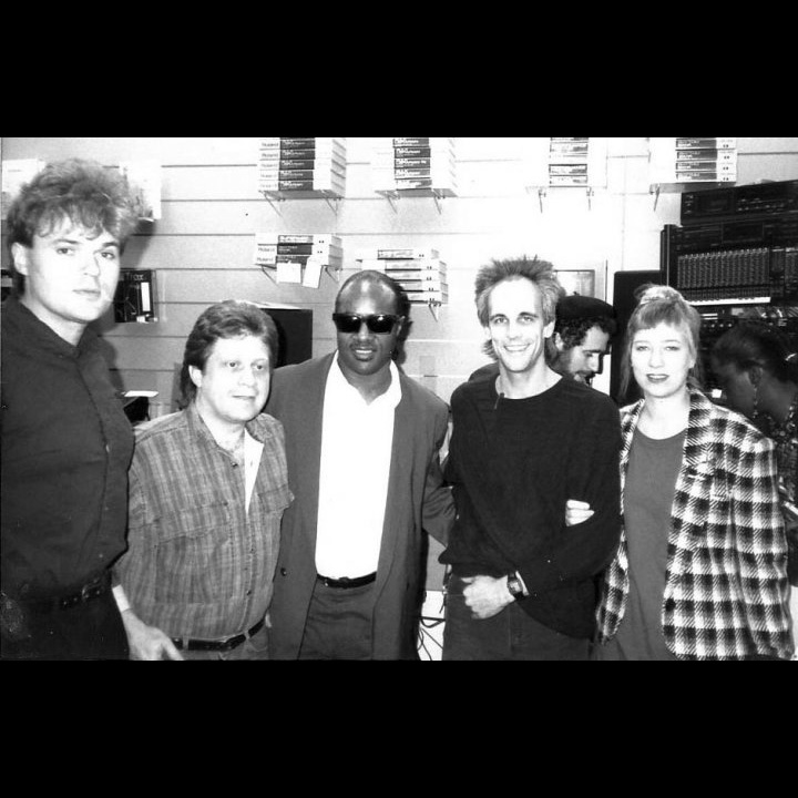 Stevie Wonder visits E.U. Wurlitzer, 1990